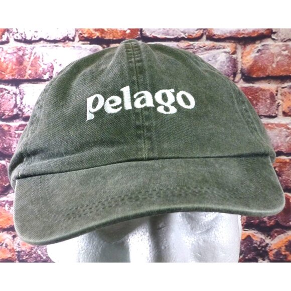 Pelago Adjustable Green Cotton Baseball Cap One Size Fits All - Picture 1 of 6